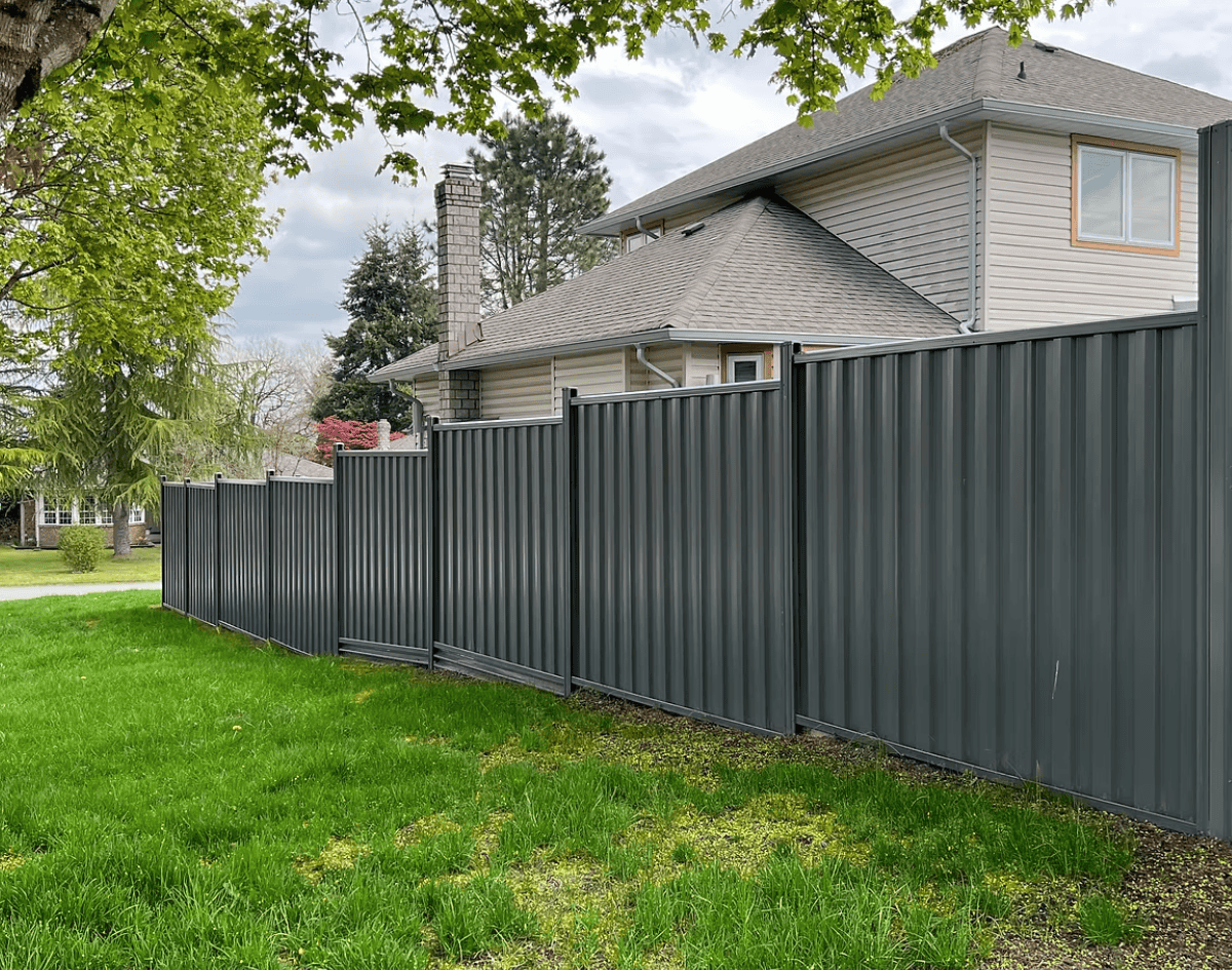 Grey Metal Fence