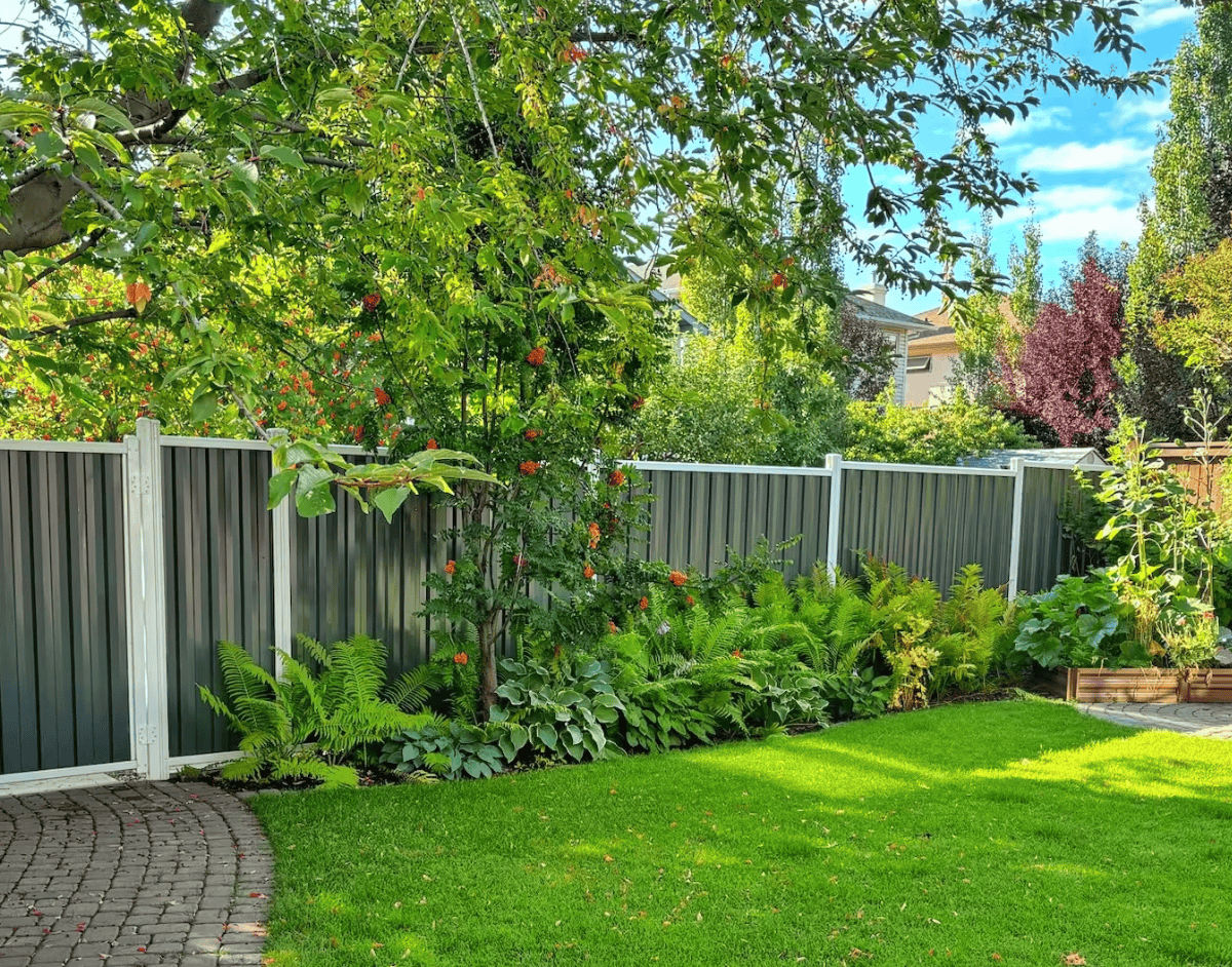 White Grey Metal Fencing